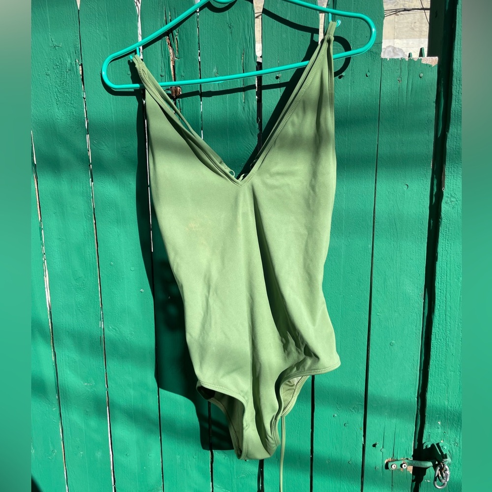 TA3 Plungey Mega Sculpting Suit in Army Green (Large Short)